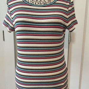 Hollister Multicolor Striped Short Sleeve Tee